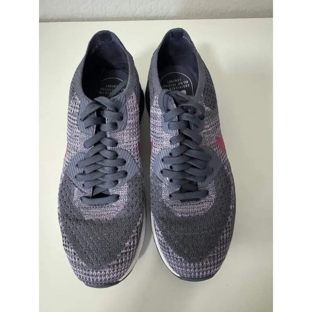 Nike Air Max 90 Ultra 2.0 Flyknit Midnight Fog Racer Pink Womens Sz US 7